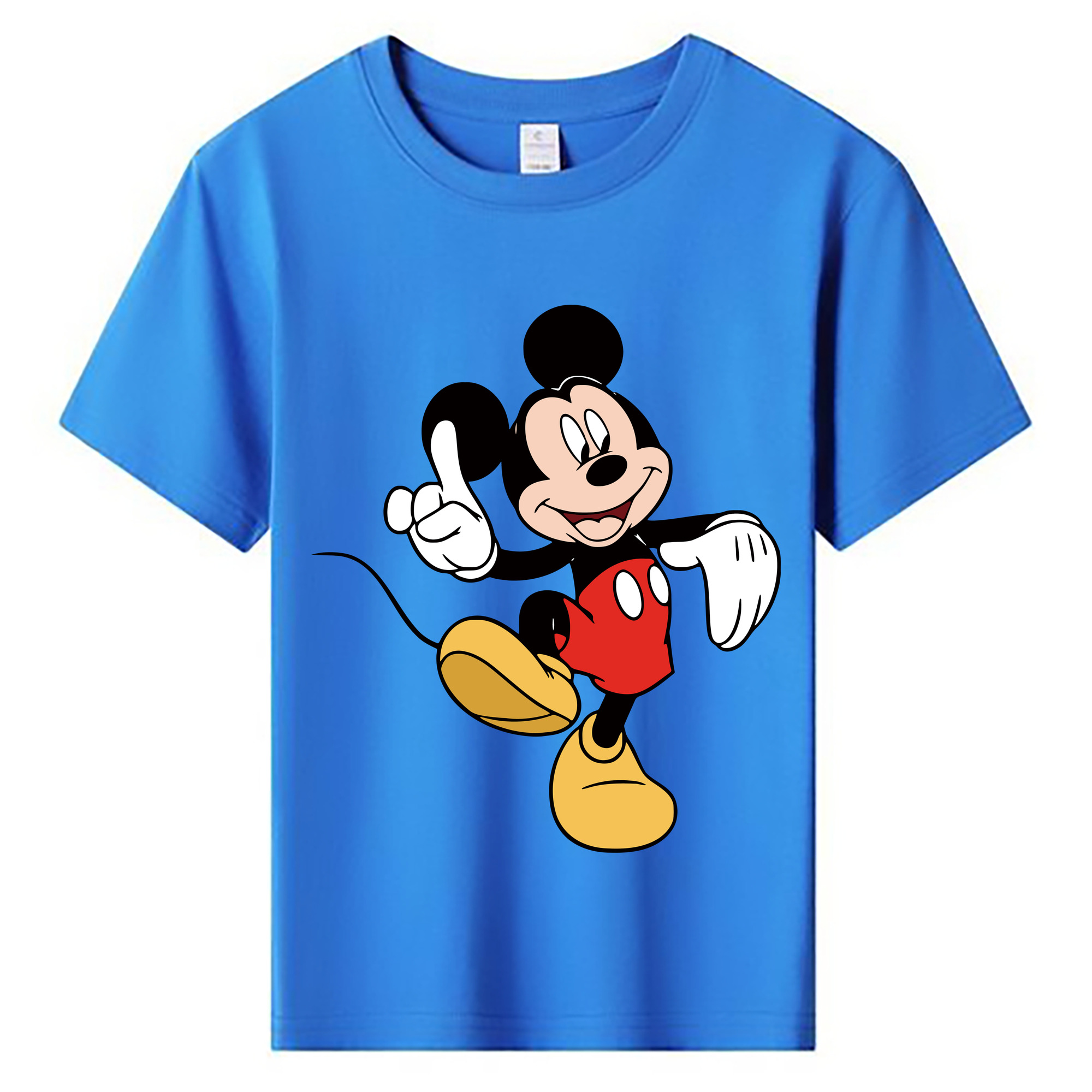 ミッキーマウス Mickey Mouse 綿100％キッズTシャツ（フロントプリント）